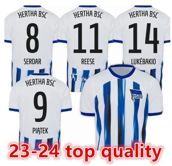 

2023/24 hertha bsc berlin soccer jerseys kruse haraguchi serdar reese lukebakio piatek richter ngankam khedira cordoba football lukebakio ma, Black;yellow