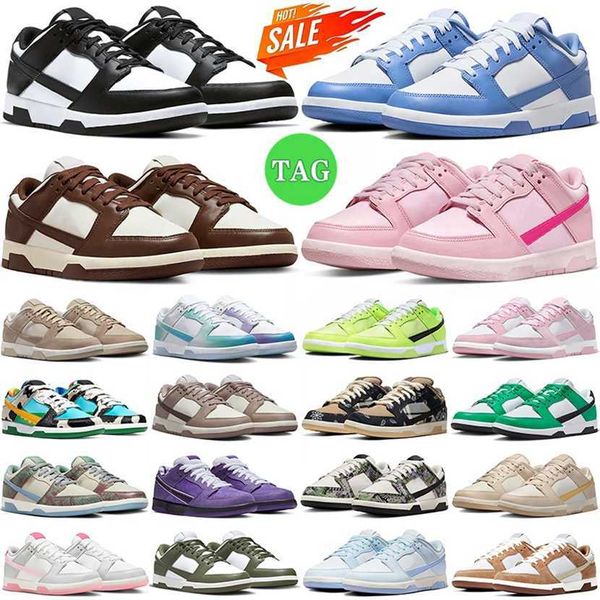

shipping low running shoes for men women panda cacao wow triple pink black white grey fog unc polar blue gai mens trainers womens outdoor de