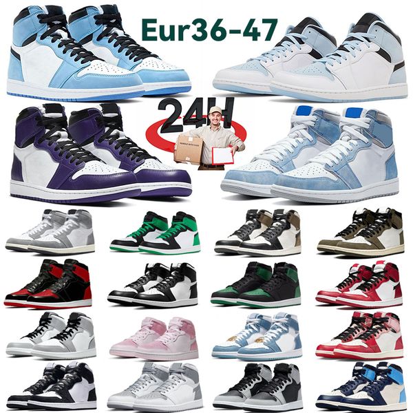 

og 1s basketball shoes mens sneakers black phantom washed pink olive white cement lucky green reverse mocha bred patent womens trainers spor