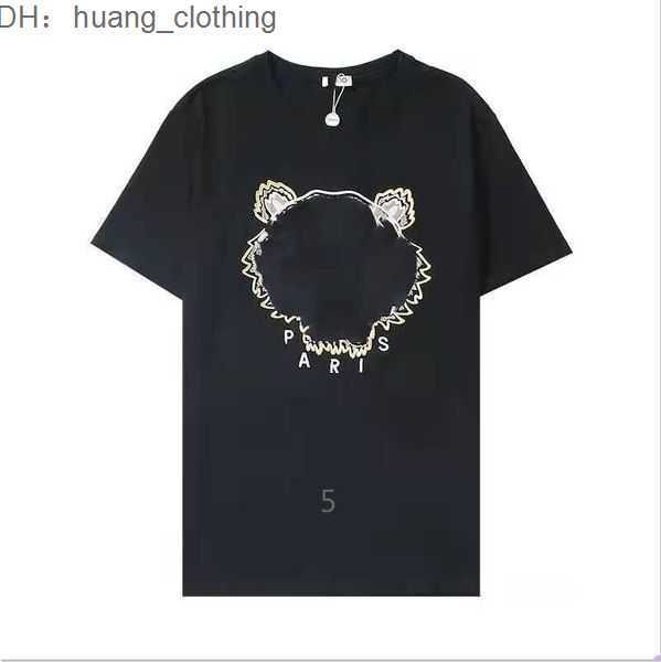 

designer shirt tshirts men designer streetwear mens tees madam summer with tiger and letters printed hiphop styles asian size s-2xl kenzo 6, Black