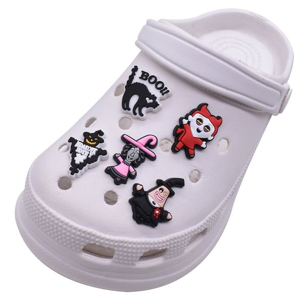 

anime charms halloween scary wholesale childhood memories funny gift cartoon charms shoe accessories pvc decoration buckle soft rubber clog, Blue