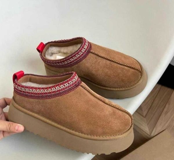 

designer australia platform snow boot woman winter boot designers ankle boots tazz shoes chestnut black warm fur slippers indoor australian