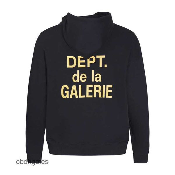 

letter women fashion gallerry sweater hooded printed hooded mens sweatshirt men deptt couples large hoodie hoodies njjz, Black