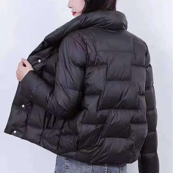 

spring and autumn thin down jacket for women short fashion korean simple winter, Black
