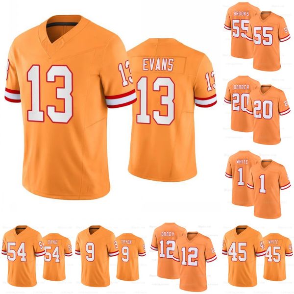 

baker mayfield tom brady custom football jersey chris godwin mike evans tampas bayes devin white buccaneeres antoine winfield derrick brooks, Black;red