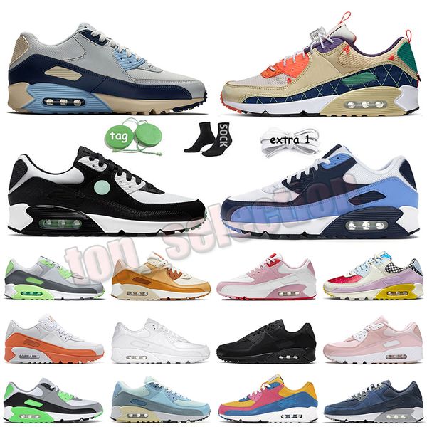 

fashion running shoes max 90 maxs women mens 90s mesh leather triple white black green glow light blue patchwork obsidian platform jogging s