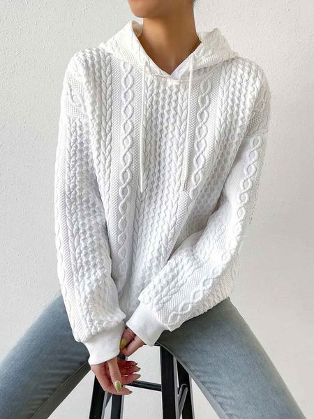 

men's hoodies sweatshirts autumn hoodie sweatshirt women knitted hooded sweatshirt ladies loose black white hoodies for women 230829