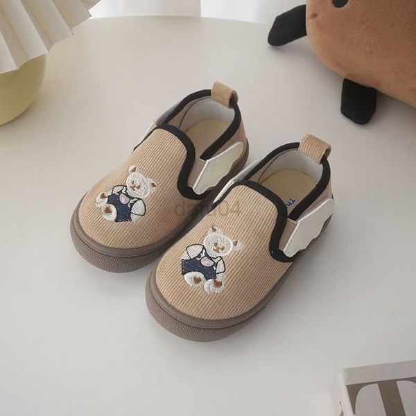 

sneakers children shoes girl's cute retro cool corduroy sneakers boy's koala bear non-slip canvas shoes size 22-31 l0829, Black;red