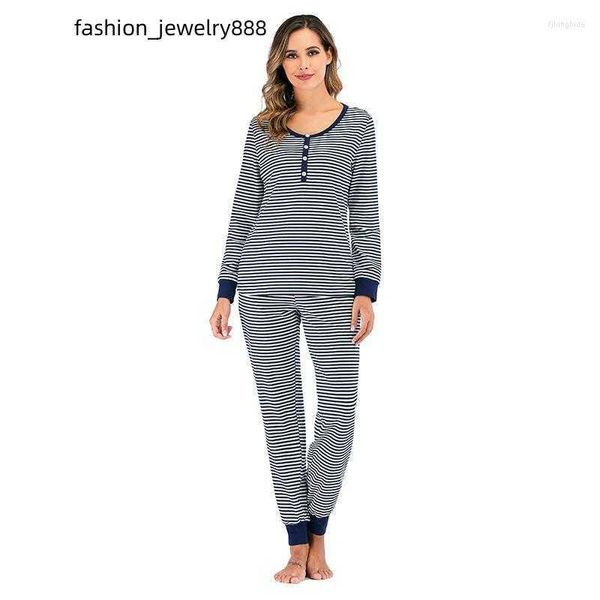 

women's sleepwear plus size pajamas spring autumn long-sleeved striped girl cute sleep casual home clothes suit, Black;red
