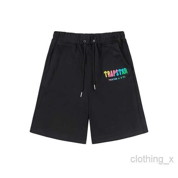 

men's t-shirts trapstar t shirt designer shirts couples towel embroidery letter men's set womens crew neck trap star sweatshirt su, White;black