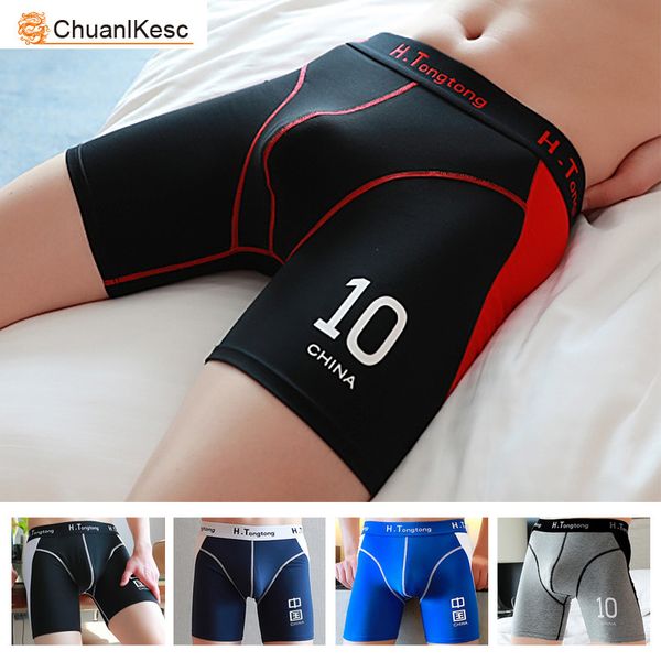 

underpants men's boxers 95 combed cotton comfortable and breathable track field underwear personality anti abrasion leg shorts 230828, Black;white