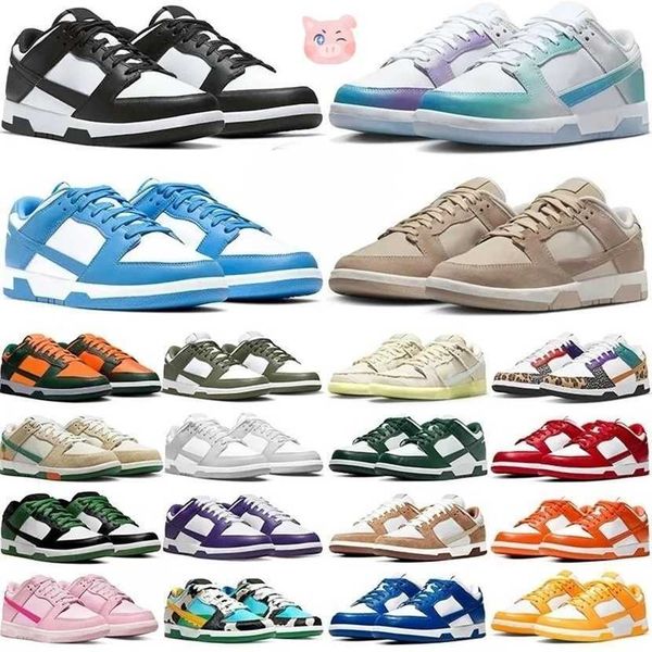 

shoes designer men women shoes flat sneakers lows panda white black grey fog triple pink whisper team gold blue peach mens casual trainers g