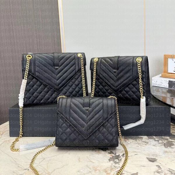 

designer bag shoulder bag thread fashion luxury bags real leather messenger chain shoulder crossbody classic flap women bags