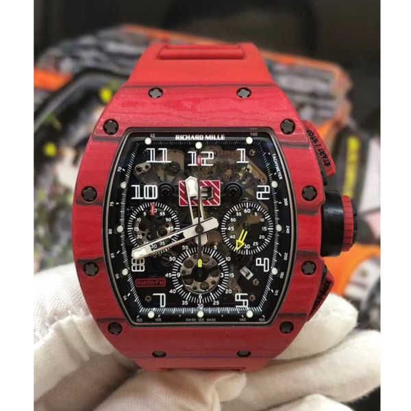 

richardmille tourbillon wristwatch rm diamond tactical wrist watches mechanical watches series rm011 ntpt red limited edition fashion leisur