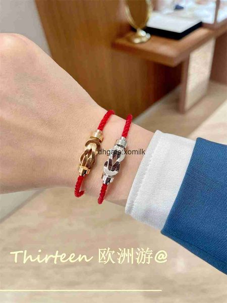 

designer bracelet luxury freds lucky 8 degree buckle with full diamond bracelet splay buckle with half diamond without diamond red for men a, Golden;silver