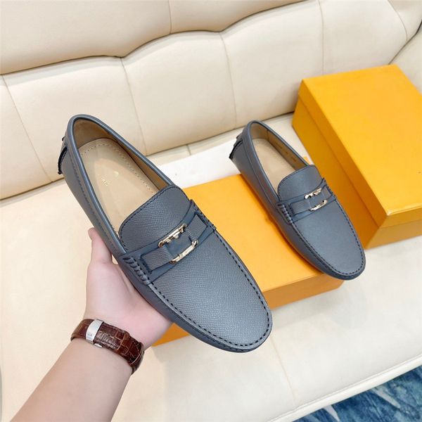

new men's designer loafers spring autumn comfortable flat casual shoes men breathable moccasins slip-on soft leather driving shoes, Black
