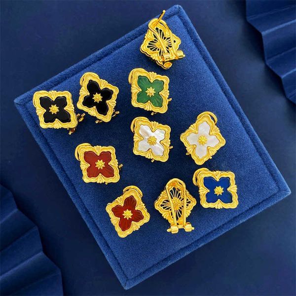 

Designer Buccellati earrings Luxury Top Palace style Fritillaria tetrafolium earrings Italian craftsmanship ear jewelry ancient earrings Accessories Jewelry A