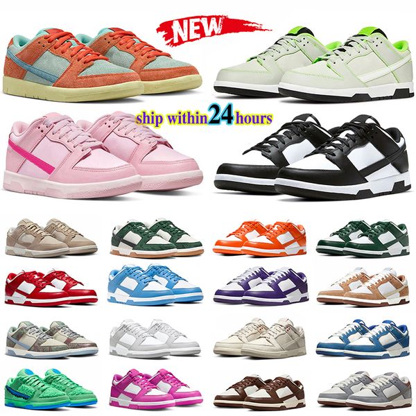 

casual shoes men women triple pink panda brown university of oregon orange emerald rise airbrush industrial blue yuto horigome low skateboar, Black