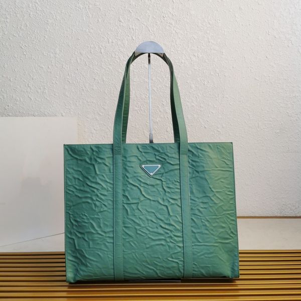 

large nappa leather tote bag luxury designer bag handmade wrinkled effect contrasts with the concept of a rigid construction