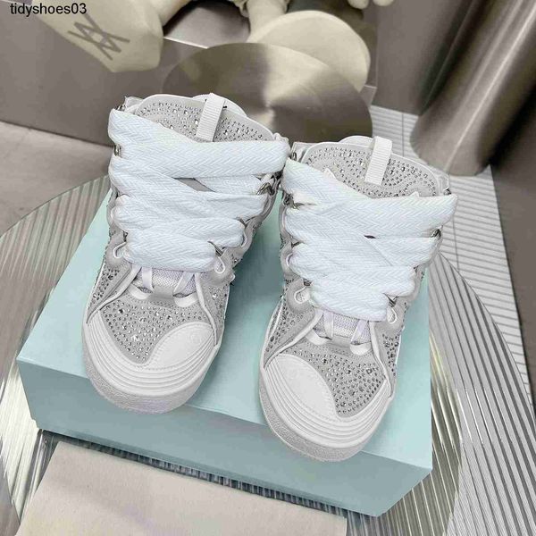 

designer mesh woven lace up shoes with color matching retro style bread shoes embossed leather curb sneakers lvity leather rubber platform t, Black