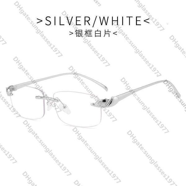 

fashion designer cool sunglasses 2023 new cheetah sub-head men's color frameless glasses trend box women 1u6f2, White;black