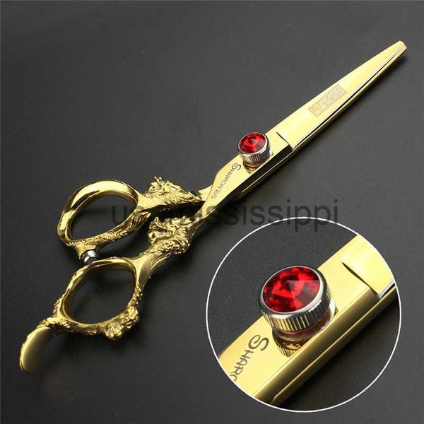 

scissors shears gold hairstylist scissors 655 inch ruby screw professional cutting and thinning scissors hairdresser special haircut tools x