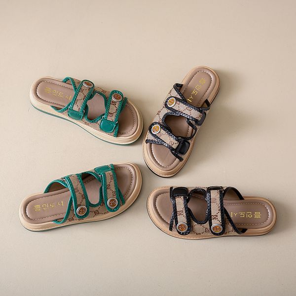 

slippers for men and women light luxury classic everything comfortable explosive bread slippers sticky graffiti process trend roman casual s, Black