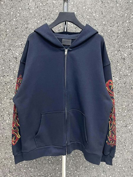 

outline purple spider hoodie oversize fit black fade curly fleece dropped shoulders embroidered left sleeve 100% cotton, Black;brown
