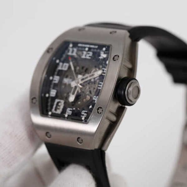 

richardmille tourbillon wristwatch rm diamond tactical wrist watches mechanical watches rm010 mens series watch titanium metal date display