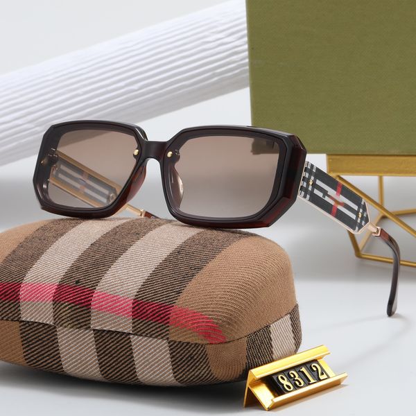 

2023 new luxury designer brand square sunglasses triomphe sunglasses pc lens uv400 sun proof designer glasses mens sun glasses triomphe quay, White;black