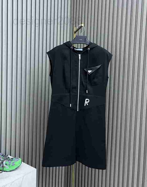 

basic & casual dresses designer 2023 women's embroidered letter dress triangle print women sleeve skirts ladies party night club dress, Black;gray