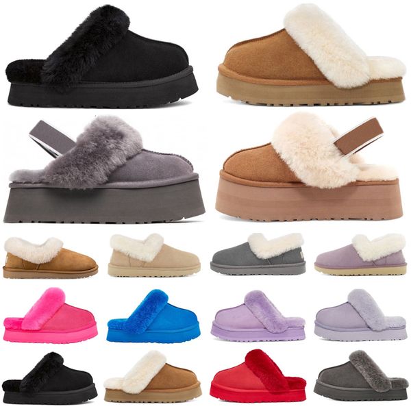 

disquette funkette slippers slides designer sandals men women fur sliders slip-on flip flops chestnut black gloom charcoal purple mens slipp