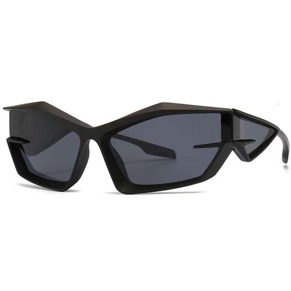 

futuristic technology sunglasses cat eye outdoor sports glasses mechanical style cycling, White;black