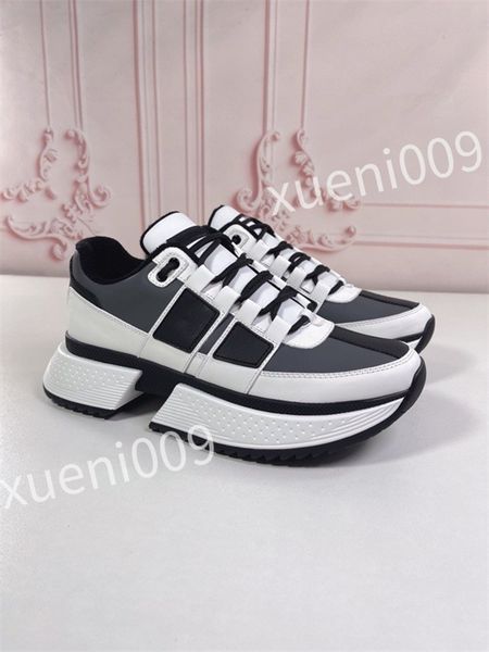 

luxury reflective designers casual shoes panel space women men calfskin modern leather fashion sneakers trainers size 35-46 jsml230501, Black