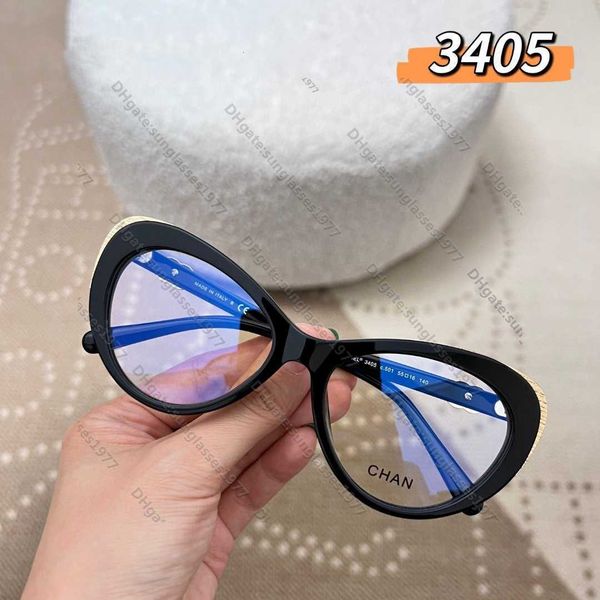 

2023 new xiaoxiangjia chan plain face glasses flat light temperament phnom penh cat eye dark lady 1707o0qoi, White;black