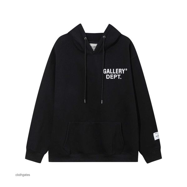 

gallerry plush gary men casual hoodies alphabet sweater deptt hoodie printed women loose hooded versatile mens couple fashion jacket bruk, Black