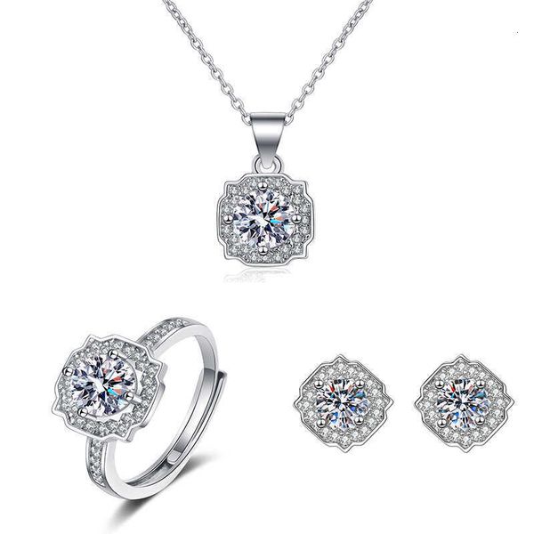 

designer jewelry set harry w luxury tiktok chain mos stone suit combination fashion eight heart eight arrow zircon proposal for women access, Silver