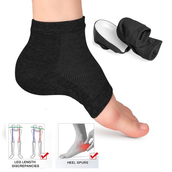 

shoe parts accessories 2pcs silicone invisible height increase insole 2.5cm 3.5cm lift upgrade soft socks shoes pad for men women shoe acces, White;pink