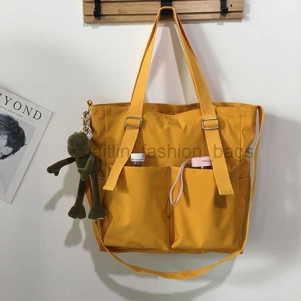 

shoulder bags large capacity canvas shoulder bag student waterproof oxford handbag bucket bag basket casual handbag women's cross bag c
