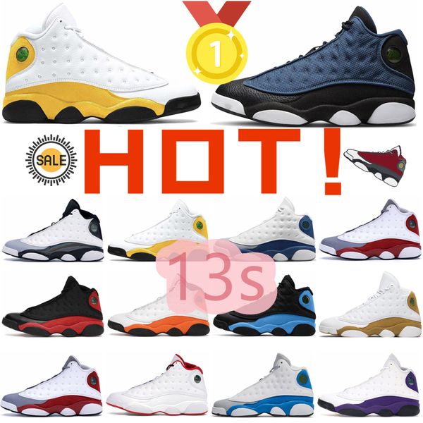 

jumpman 13 13s basketball shoes playoffs black red flint french brave university blue wheat reverse he got game del sol mens sports sneakers