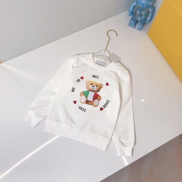 

hooded toddler hoodies kid sweaters kids sweater baby clothes girl boy loose brand long sleeved with letter bear new streetwear spring autum, Black