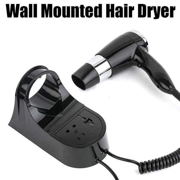 

hair dryers 1600w wallmounted dryer for el with switch blower strong wind bathroom toilet homestay hairdryer household drying tools 230828