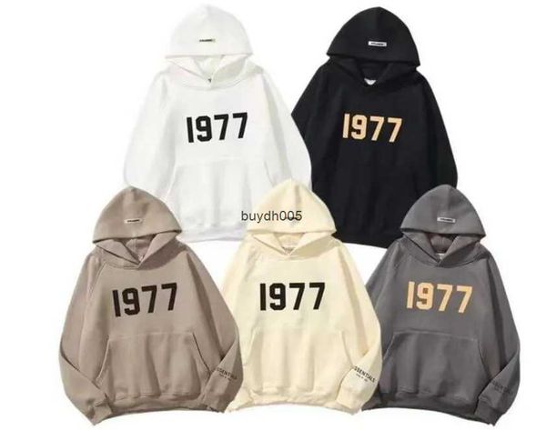 

ppik women's hoodies essentialhoodie 1977 designer essen hoody essentail pullover plus size clothing quality men's and reflective, Black