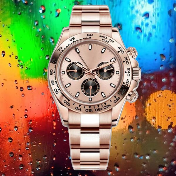 

luxury watches mens watch mechanical watches 2813 movement 40mm all stainless steel strap ditona designer watches sapphire waterproof glass, Slivery;brown