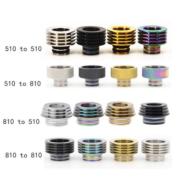 

1pcs 510 to 810 / 810 to 510 drip tip adapter tank accessory straw joint