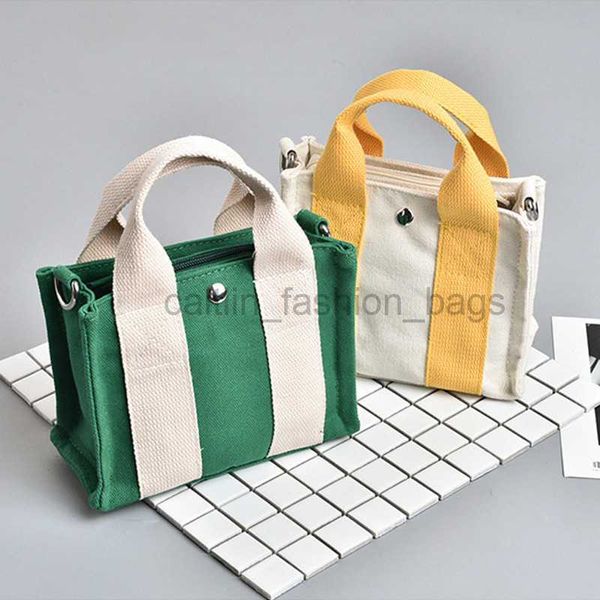 

shoulder bags women's bag new dual purpose canvas square bag korean edition contrast color one shoulder messenger handbag soft sail bag