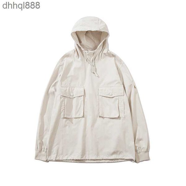 

toney brand jackets ghost collection pocket pullover hoodie jacket stone embroidered shoulder badge island size m-2xl, Black;brown