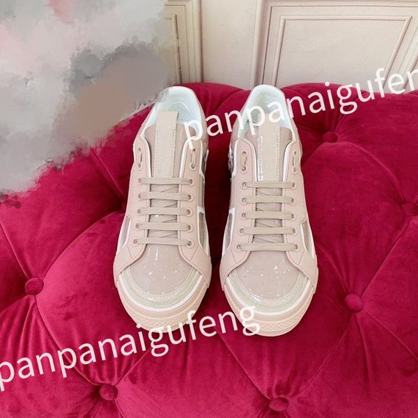 

2023 luxury designer casual white shoes sneakers casual shoes sneakers women's flats platform shoe white black women lace up men size35