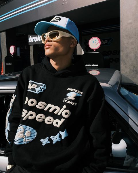 

mens hoodies sweatshirts cosmic speed black hoodie women loose casual letter skull print pullover y2k men clothing oversized gothic streetwe