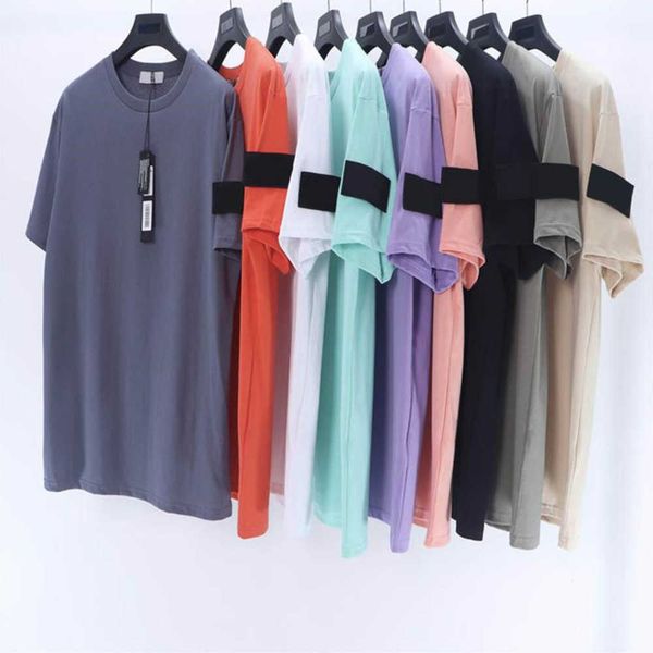 

man fashion geometric pattern shirt summer boy hip hop loosed tees women short sleeve casual relaxed outdoors quality stones island fashion, White